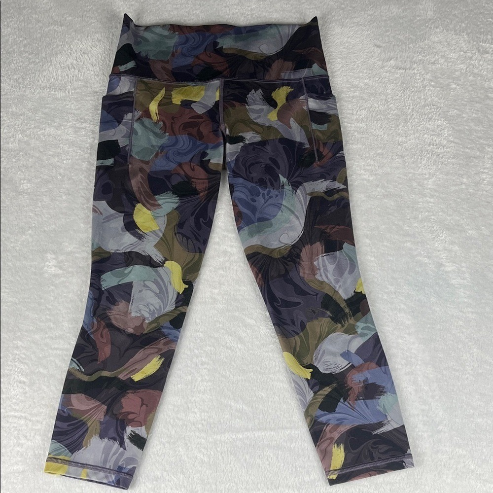 Athleta Salutation Stash‎ Pocket II Tight Women S/P Multi 7/8 Legging